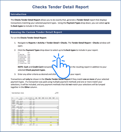 ChecksTenderDetailReport