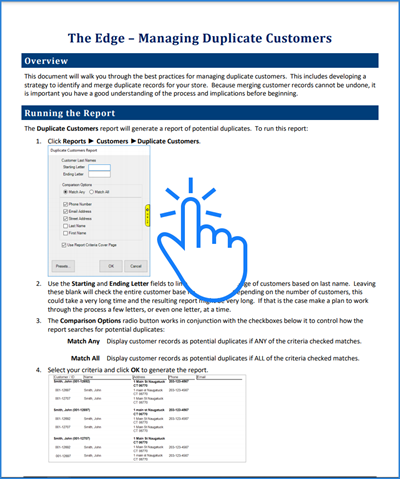 ManagingDuplicateCustomers