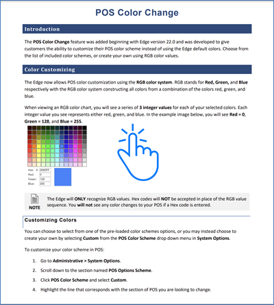 Edge Knowledge Base > Point of Sale (POS) > POS Color Schemes > POS ...