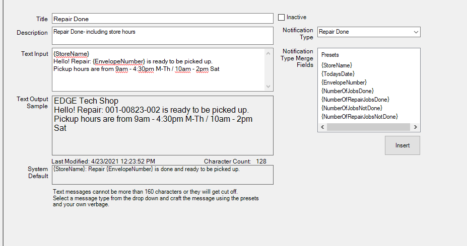 Edge Knowledge Base Administrative Notifications Text Sms Notifications Creating Custom Text Notifications